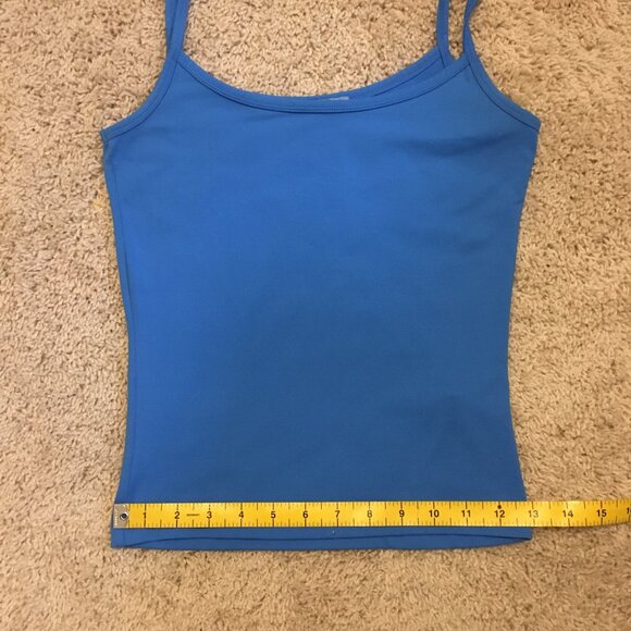 Bright Blue Basic Short Torso Camisole Tank Top - Picture 13 of 15